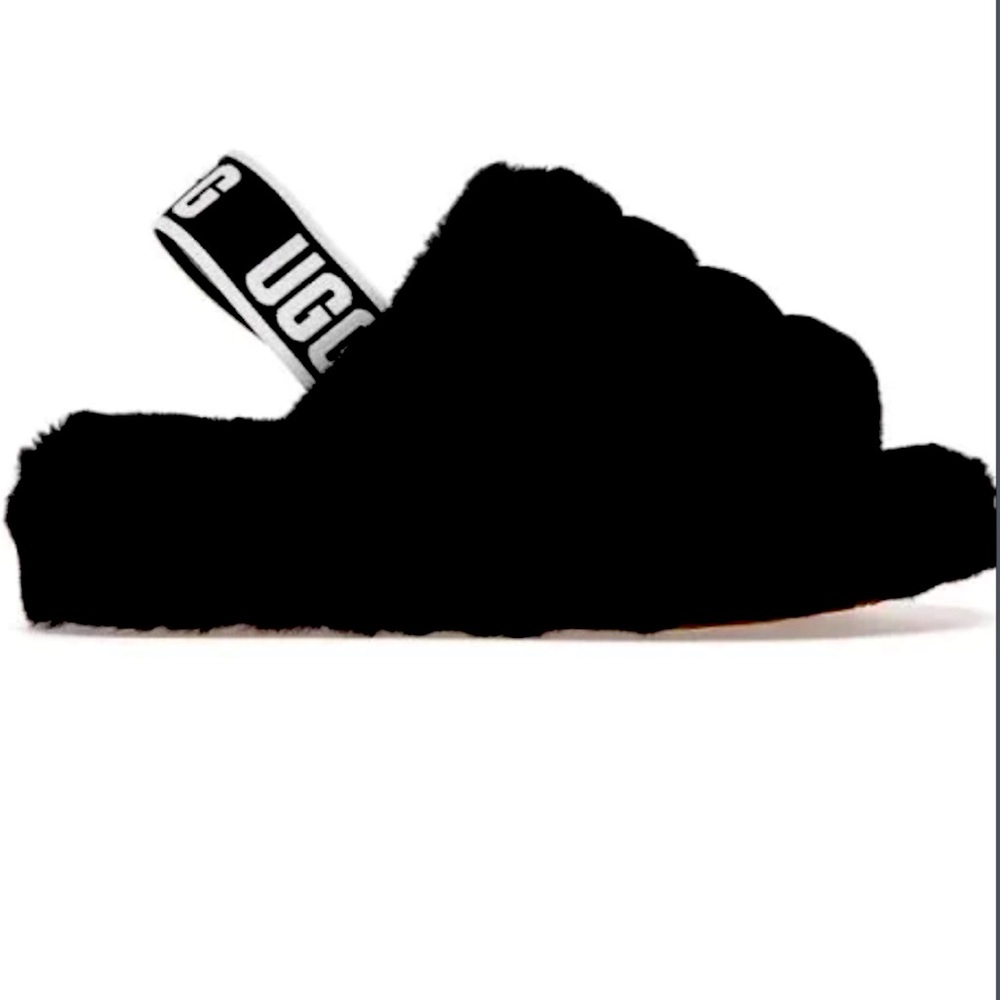 Ugg Fluff Yeah Slide Backs. Size 6. Like New!!! - image 1